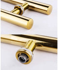 Heavy Duty Stainless Steel Glass Door Push Pull Handle for Office Hotel and Barn Sliding Doors Round Tube Grip Detail