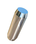 Grade 5 Titanium Dowel Pins 10 Pack 1/8 By 3/8 Inch Polished alloy fasteners with shiny surface and rounded top.