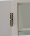Antique finish heavy duty piano hinge set mounted on a cabinet door for smooth action and durability in DIY and cabinet projects.
