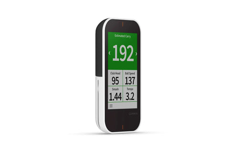 All In One GPS Golf Handheld With Built In Launch Monitor 3.5 Inch Sunlight Readable Touchscreen tracking swing metrics display