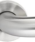 Close-up of Built Tough Bathroom Safety Grab Bar 18 Inch Long 1.5 Inch Diameter Hand Rail, brushed stainless steel finish