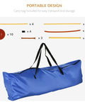 Components of Dog Agility Training Kit Outdoor Obstacle Course Starter Set With Hoop, Hurdle, Weave Poles And Carrying Bag Adjustable