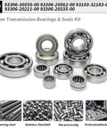 Metal bearings from the Engine Transmission Bearings And Seals Kit For Yamaha Blaster 200 YFS200 1988 2006