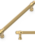 Champagne Bronze Cabinet Pulls 6.3 Inch Center To Center 160mm 10 Pack Durable Kitchen Cabinet Handles Hardware ZH0089 Easy Install