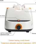 Heavy Duty Optical Frame Warmer And Hot Air Eyeglasses Heater Featuring 550W Ceramic Heating with adjustable temp dial.
