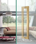 Sliding Barn Door Handle Stainless Steel Pull For Glass Shower Doors Inside And Outside Use Easy Install with gold finish