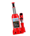 Heavy Duty Top Shelf Rock Solid Two Ton Hydraulic Bottle Jack Smooth Manual Car Lift For Garage And Shop, red steel design.