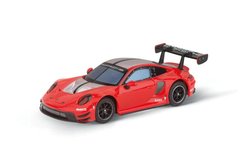 Hybrid Highway Challenge Racing Set Dope Next Gen Vibe With Porsche 911 GT3 R In One To Fifty Scale red slot car side view