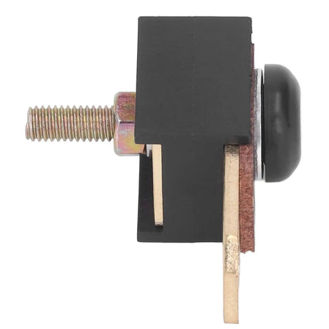 Side view of 90A Starter Fuse Assembly Heavy Duty Marine And Cat Engine Replacement For Alternator Conversion Kits, black with mounting screw