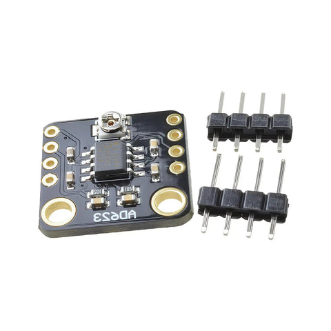 Adjustable Gain Amplifier Module For Hella Precise Signal Boosting And Seamless Data Acquisition Built Tough In Compact Housing For Lab Testing Industrial Automation Rock Solid Reliability on black PCB with pins.