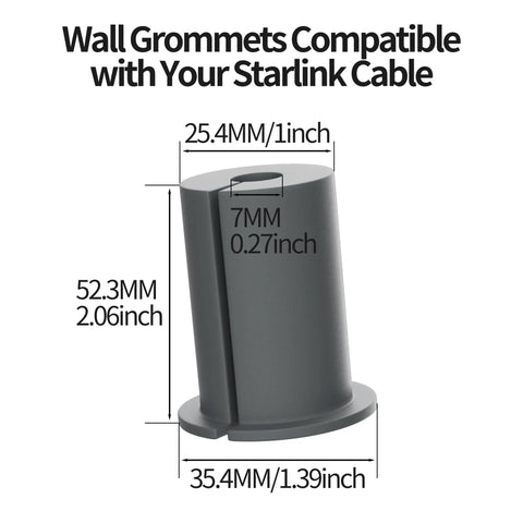 Wall grommet for Cable Routing Kit With Wall Pass Through Grommet Mounting Kit For Gen 2 And Gen 3 Dish And Mini Ethernet Install