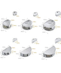 Cabinet Shelf Clips 10 Pack Panel Bracket Holders Zinc Alloy Glass Clamp Shelves Door Hinge Furniture Accessories