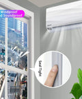 Self Adhesive T Shape Draft Stopper Tape Kills The Draft Seal Window And Door Gaps Block Noise No Sweat Weather Stripping Insulation Roll For Easy Install And Cozy Vibes White 118 Inches Long shown sealing window gap