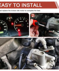 Idle Speed Control Valve And Idle Air Control Valve Throttle Stepper Motor installation steps with dashboard and engine close-up