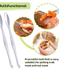 Heavy Duty Nut And Shell Cracker Set With No Slip Grip Handles Seafood Tools And Picks Walnut Crusher For All Nuts