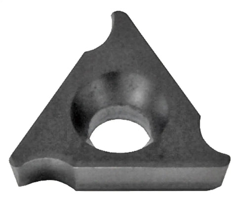 Close-up of a Radius Blade Replacement Set For 7252F Palm Beveling Tool, showing one of three triangular steel blades with center hole.