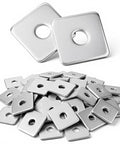 Tough As Nails 30 Piece Square Washer Set 2X2 Inch Galvanized Heavy Duty Carbon Steel Anti Vibration Fasteners for machinery and fencing.