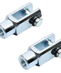 5 Pack Air Cylinder Rod Clevis End Y Connector 40mm Length M8x1.25 Female Thread Iron Build, Heavy Duty, Easy Install, Fits Pneumatic Cylinders, Durable Clevis Joints For Quick Setup, two iron Y connectors