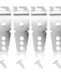 4 Pack Undercounter Dishwasher Upper Mounting Brackets With Screws Replaces WP8269145 AP3039168 PS393134 shown with screws