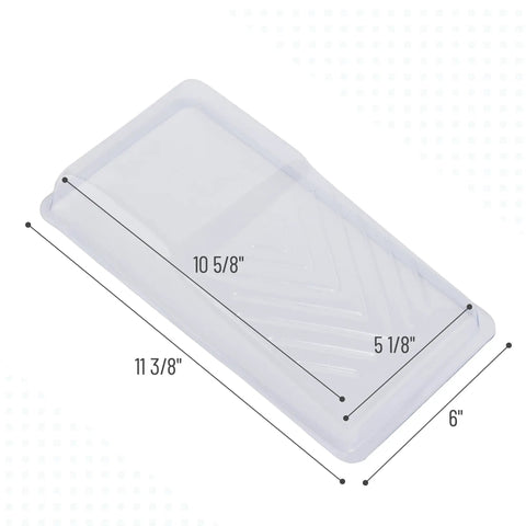 4 Inch Clear Disposable Paint Tray Liners, 12 Pack, Leak Resistant Plastic Liners For Quick Cleanups While Painting Walls, Trim, And Cabinets Ideal For Small Projects And DIY Home Makeovers No Mess