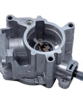 Brake vacuum pump unit, aluminum alloy housing, front view for Audi 2.0L turbo models.