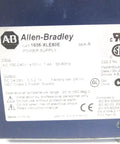 Close-up of Industrial Power Supply 1606 XLE80E Series A For Automation Systems New Surplus Factory Sealed options visible on label.