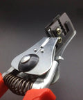 Close-up of Top Tier Automatic Wire Stripper Slick Cable Crimper And Diagonal Cutter Plier showing ratchet mechanism.