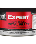 Front view of Expert Reinforced Metal Filler With Aluminum Reinforcement For Built Tough High Strength And Heat Resistant Auto Repairs Durable Automotive Repair Filler 237 Milliliters.