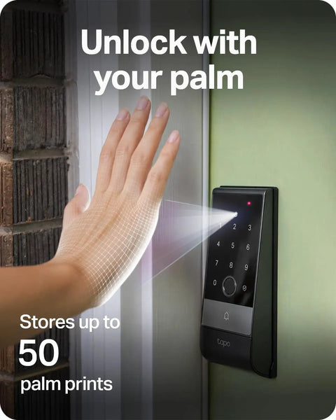 Roll Right Into Your Place Without Any Sweat Using This Wifi Smart Deadbolt With Instant Palm Scan Plus Fingerprint App And Passcode Controls For Quick Daily Access And Solid Local Data Privacy