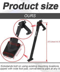 Aluminum Dirt Bike Kickstand Side Stand For WR250F WR400F WR426F WR450F YZ125 YZ250 YZ250F YZ400F YZ426F YZ450F Models, product size view.
