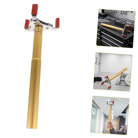 Heavy Duty Ceiling Detector Removal Tool With Badass Rubberized Claw And Extendable Aluminum Shaft for easy overhead access.