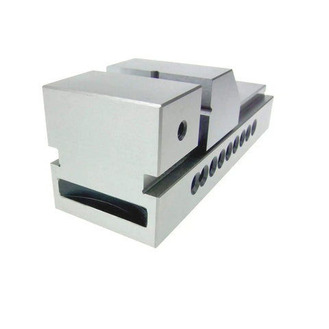 2 Inch Precision Grinding Screwless Mini Insert Vise For Toolmakers In Tool Steel With Black Metallic Finish and Square Surfaces