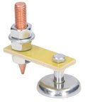 Heavy Duty Adjustable Magnetic Welding Support Clamp With N35 Strong Magnet Terminal Hold For Flat Or Curved Metal Surfaces and Ground Holder Tool. Compact copper and steel design.
