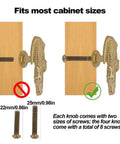 Crocodile Shaped Cabinet Knobs Set Of 4 In Zinc Alloy Decorative Drawer Pulls with correct and incorrect installation