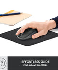 Studio Series Mouse Pad With Anti Slip Rubber Base, Spill Resistant Surface, Easy Gliding, Durable Materials, Portable Desk Mat In Graphite