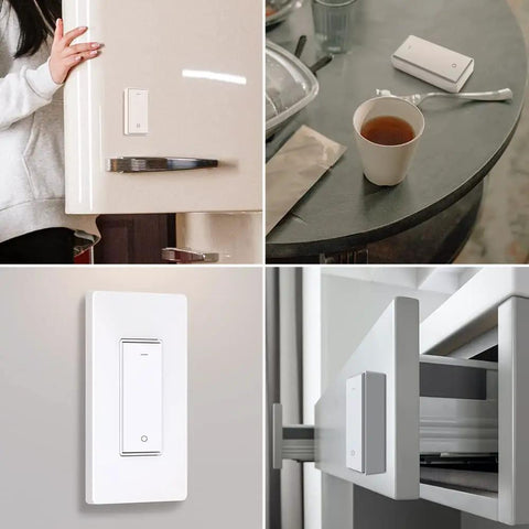 Smart Switch Kit for Single Pole Lighting With WiFi And RF Remote Wall Mount Works With Alexa And Google Assistant Neutral Wire Required No Hub Needed Not Dimmable installed and remote usage.