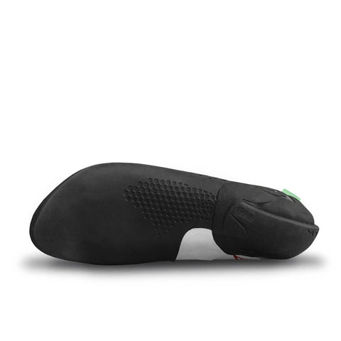 Sole and side view of Drone CS LV Climbing Shoe for Bouldering and Steep Terrain, Aggressive Downturned Fit, Size 7.5