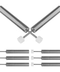 Soft Close Trash Can Dampers Kit 8 Pieces For Silent Smooth Lid Closure Hinge Mechanism Replacement In Steel And Plastic
