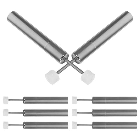 Soft Close Trash Can Dampers Kit 8 Pieces For Silent Smooth Lid Closure Hinge Mechanism Replacement In Steel And Plastic