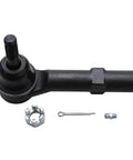 Beefy Front Tie Rods Replacement For 2007-2014 Cadillac Escalade And 2007-2013 Chevy Silverado 1500 Suburban 1500 Avalanche EXT Durable Steering Rods For Smooth, Dependable Steering Performance black metal front outer tie rod end with castle nut and cotter pin