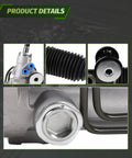 Close-up of Direct Fit Steering Rack And Pinion Assembly For 2002-2009 Trailblazer Envoy Rainier Isuzu Ascender Saab 9-7x Premium OE Replacement 221014 Replaces 22-1014 showing components.