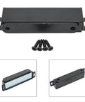 Beefy Magnetic Door Catch With 40 Kg Pull For Cabinets And Cupboards Stainless Steel Latch For Sliding Glass Doors And RV Black Finish Includes Mounting Kit XL with screws