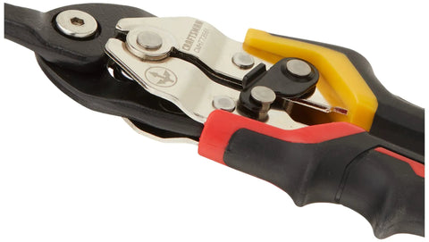 Rock Solid Aviation Snips Straight Long Cut Metal Shears For Sheet Metal And Steel Spring Loaded One Hand Operation Induction Hardened Cutting Edges No Sweat Precision Cutting For Day One Pros