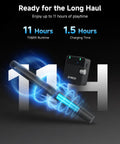 D2 Wireless Shotgun Microphone With Hypercardioid Condenser Pickup For Cameras Smartphones PCs And DSLRs 200m Range Ultra Low Latency