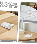 Pro Grade Freezer Door Hinges Replacement Parts For Refrigerator Fridge Oven And Cold Storage Cabinets With Spring For Smooth Operation And Easy Installation Includes Screws 2 Pack on a wooden table