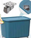 Heavy Duty Brown Rubber Swivel Casters Making Heavy Furniture Movements No Sweat Glides Smooth As Butter On Hardwood And Carpet Quiet Floor Savers Stopping Scratches While Hauling Couches And Drawers Daily on storage container.
