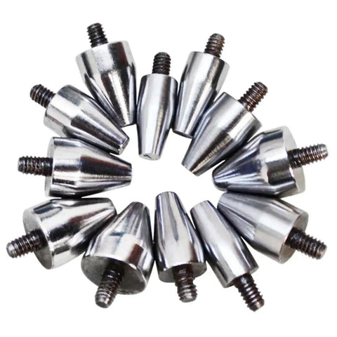12 precision steel collets for Heavy Hitter Ring Expander Stretcher Machine in circular arrangement.