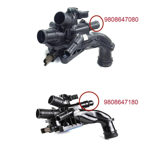Replacement Cooling Water Pump And Thermostat Assembly With Coolant Hose For Peugeot 207 308 Citroen C4 L DS3 1.6T 9808647080 and 9808647180