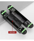 Top Shelf Adjustable Hydraulic Hidden Door Hinge With Dead Silent Automatic Closer showing detailed metal body construction.