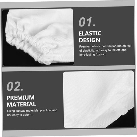 Detail of elastic design for Heavy Duty Canvas Sandblasting Arm Sleeves For Mechanics And Shop Rats Tough As Nails protective forearm guards.